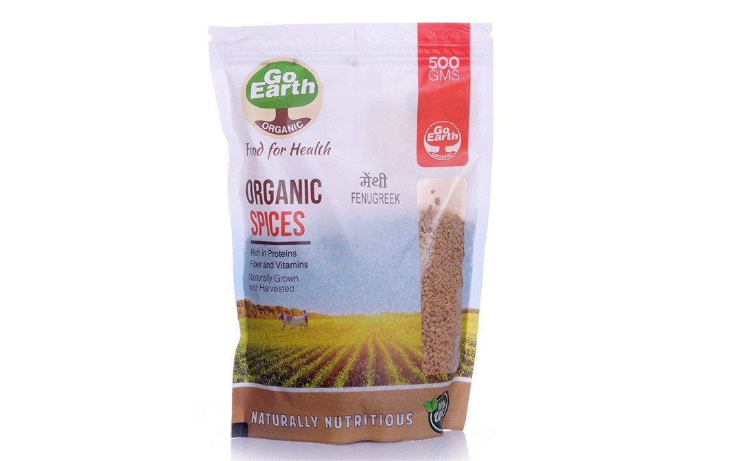 Go Earth Organic Fenugreek    Pack  500 grams